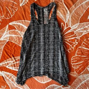 Stranded Patterned Swing Tank Top